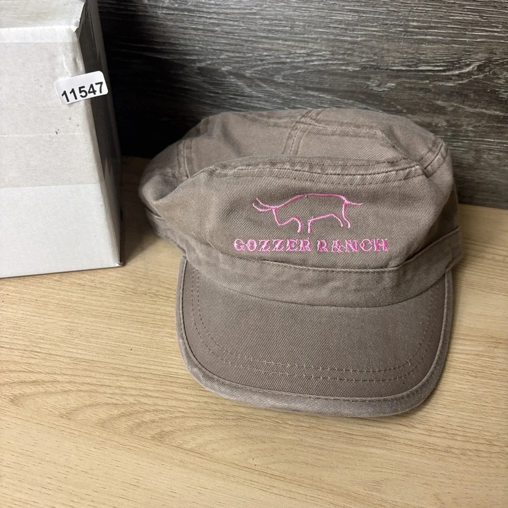 Gozzer Ranch Hat Cap Strap Back Embroidered Cadet Army Cap Outdoors Womens